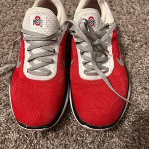 OHIO STATE custom Scarlet and Gray Nike Shoes
